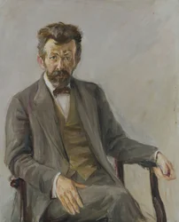 Digteren Richard Dehmel (1863-1920), 1909